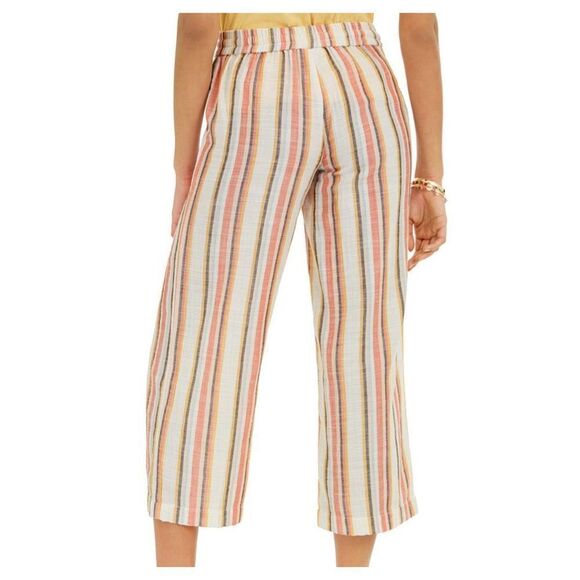 Style & Co Women’s striped Cropped Pants 100% Cotton Drawstring size M - Picture 4 of 11